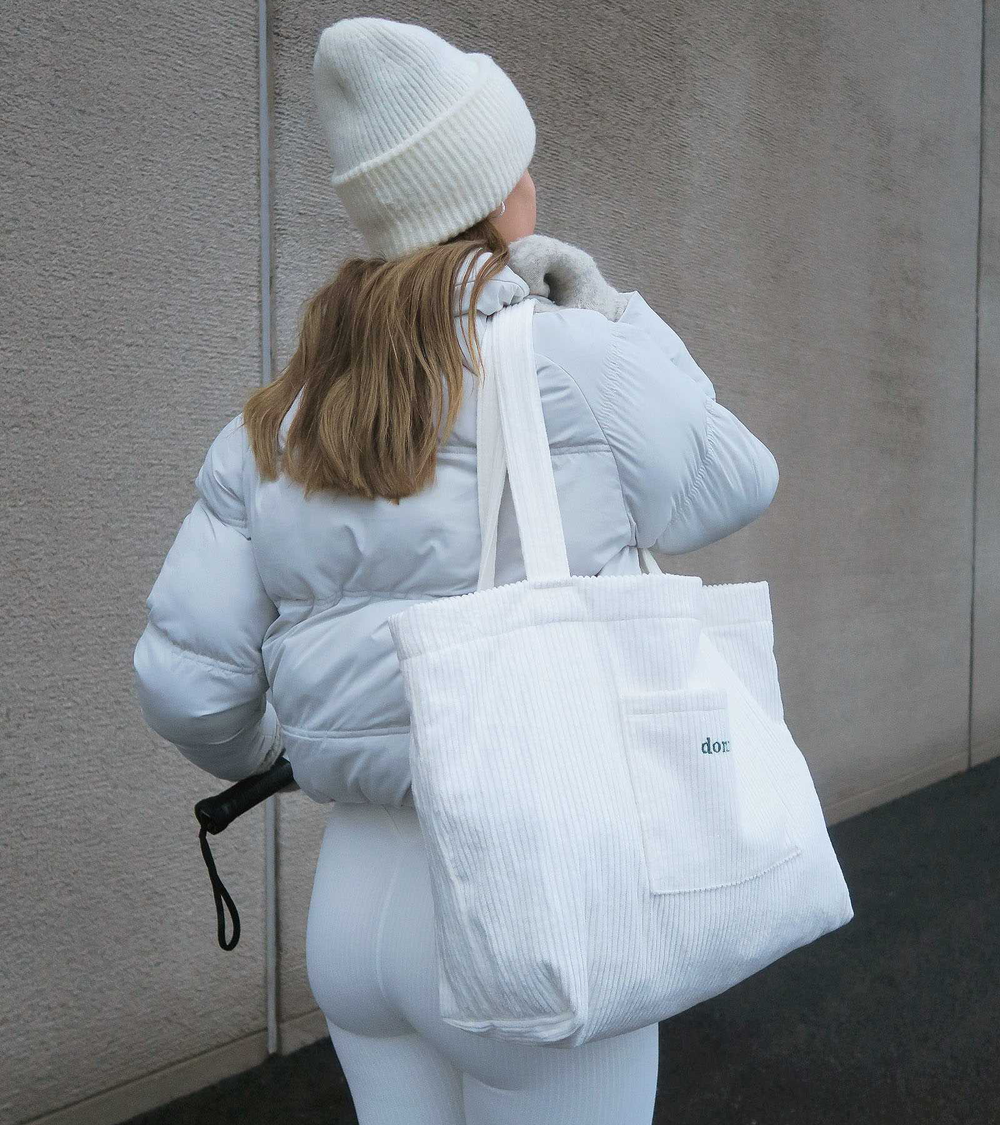 Corduroy bag - Classic white