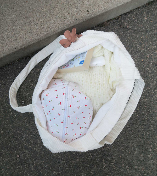 Corduroy bag - Classic white